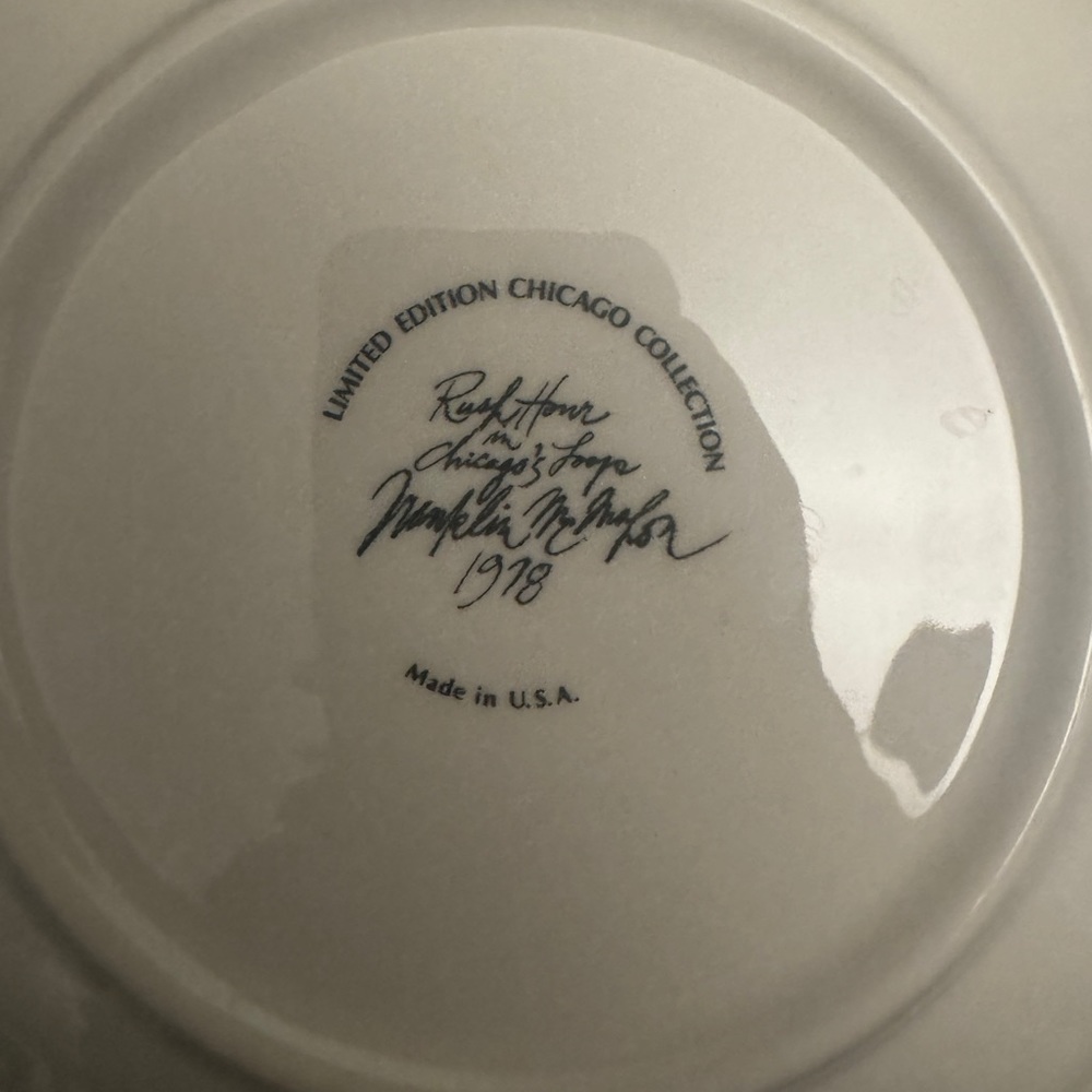 1972-1978 Limited Edition Chicago Collection Plates by Franklin McMahon